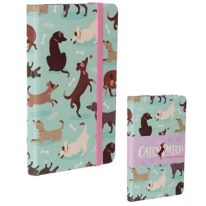 Catch Patch Dog Notepad/Notebook with Elastic Band