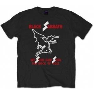 Black Sabbath Sold Our Soul Black T Shirt: Small