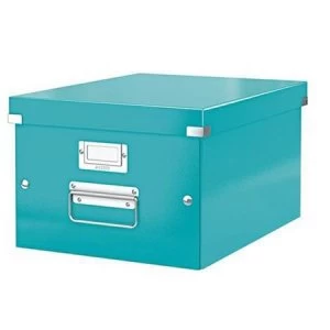 Leitz Click and Store A4 Medium Storage Box Ice Blue