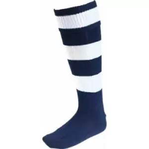 Carta Sport Mens Euro Hooped Socks (7 UK-11 UK) (White/Navy)