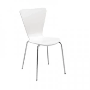 Arista White Bistro Chair KF74194