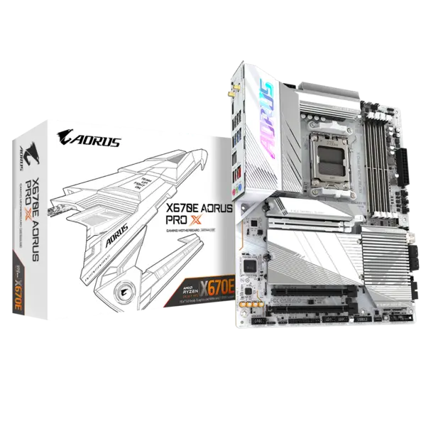Gigabyte X670E AORUS PRO X ATX Motherboard for AMD AM5 CPUs