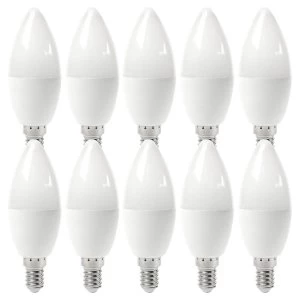 electriQ Smart dimmable colour WiFi Bulb with E14 screw ending - Alexa & Google Home compatible - 10 Pack