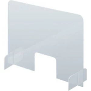 Franken Counter and Desk Sneeze Guard Plexiglas Transparent 50 x 85 cm
