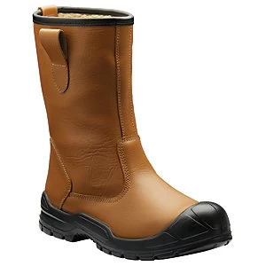Dickies Dixon Lined Safety Rigger Boot - Tan Size 8