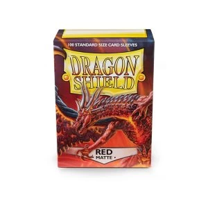 Dragon Shield Red Matte Card Sleeves - 100 Sleeves