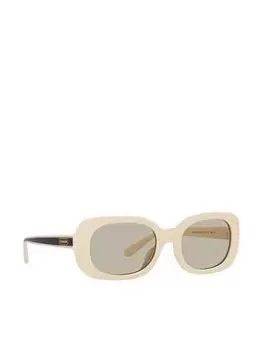 Coach Cd471 Oval Sunglasses -Off White