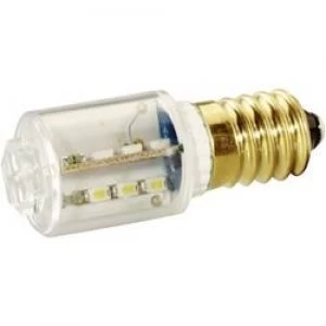 LED bulb E14 Red 24 Vdc 24 V AC 2400mlm Signal Construct MBRE141604