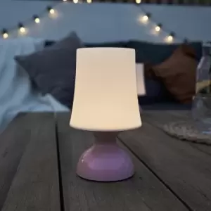 Colmar LED Pink Indoor and Outdoor Battery Operated Touch Table Lamp