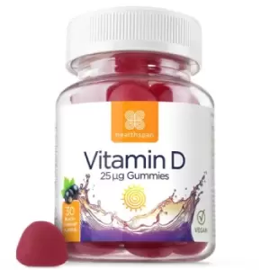 Healthspan Vegan Vitamin D Blackcurrant Gummies 30 Gummies