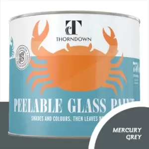 Thorndown Mercury Grey Peelable Glass Paint 150ml - Opaque