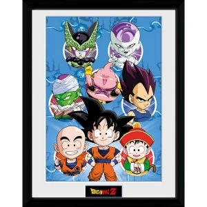 Dragonball Z Chibi Characters Framed Collector Print
