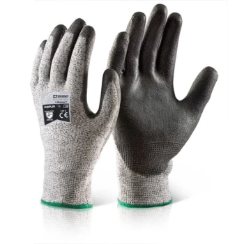 Pu Coated Cut 5 Glove Black - Size M