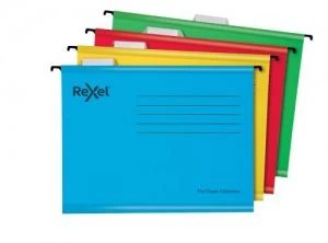 Rexel Classic Suspension Files A4 Assorted PK10