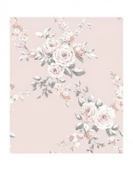 Catherine Lansfield Canterbury Floral Wallpaper ; Pink
