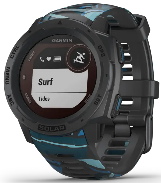 Garmin Watch Instinct Solar Surf Edition Pipeline - Black GMN-264
