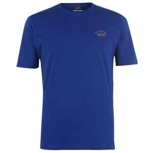 Paul And Shark Crew Logo T Shirt - Royal Blue 342