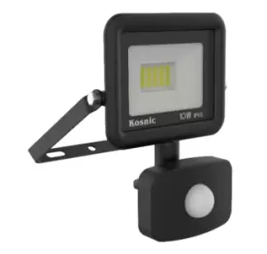 Kosnic Rhine II, LED Flood Light 30W with PIR sensor 6500K Black - RHI30-W65/S