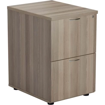 2 Drawer Filing Cabinet - Grey Oak
