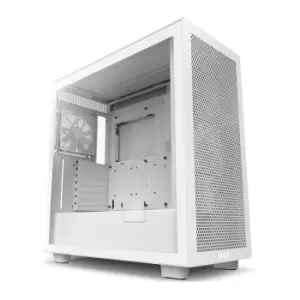 NZXT H7 Flow White Mid Tower Windowed PC Gaming Case - CM-H71FW-01