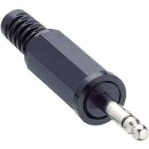 2.5mm audio jack Plug straight Number of pins 2 Mono Black Lumberg KLS 1