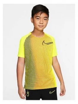 Boys, Nike Cr7 Junior Dry Fit Tee, Yellow, Size XL