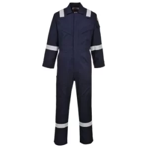 Biz Flame Mens Flame Resistant Lightweight Antistatic Coverall Navy Blue 3XL 32"