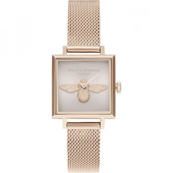 3D Bee Square Dial Blush Sunray & Pale Rg Watch