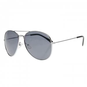 Slazenger Aviator Sunglasses Mens - Black/Silver