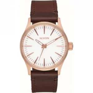 Mens Nixon The Sentry 38 Leather Watch