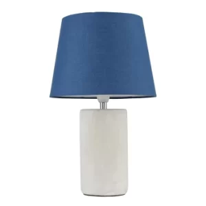 Austin Table Lamp with Navy Blue Aspen Shade