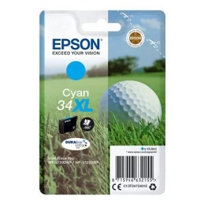 Epson Golf ball 34XL Cyan Ink Cartridge