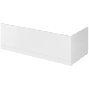 Gloss White 750mm Bath End Panel with Plinth - OFF171 - White - Hudson Reed
