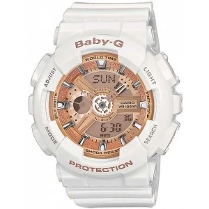 Casio BA110-7A1ER Baby-G Combination Wach with 5 Alarms (White)