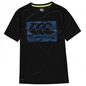 Canterbury CCC Large Logo T Shirt Junior Boys - Black
