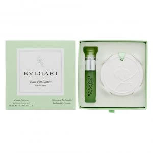 Bvlgari Eau Parfumee au The Vert Gift Set 10ml Eau De Cologne + Perfumable Ceramic