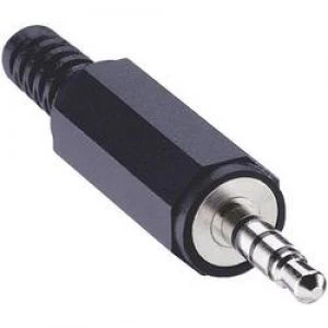 3.5mm audio jack Plug straight Number of pins 4 Stereo Black Lumberg 1532 02