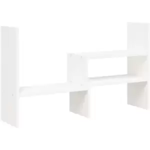 Vidaxl - Monitor Stand White (39-72)x17x43cm Solid Wood Pine White