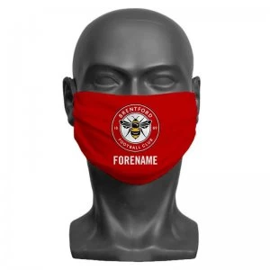 Personalised Brentford FC Crest Adult Face Mask