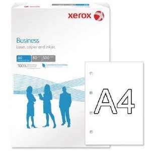 Xerox Business A4 White 80gsm 4 Hole Punched Paper Pack of 500