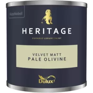 Dulux Heritage Velvet Matt Pale Olivine Matt Emulsion Paint 125ml