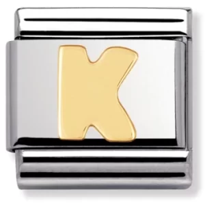 Nomination CLASSIC Gold Letters K Charm 030101/11