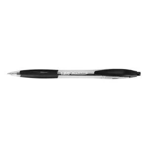 Bic Atlantis Retractable Ballpoint Pen 1.0mm Tip 0.4mm Line Black Pack