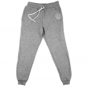 Rick and Morty Rick Embroidered Unisex Joggers - Grey - S