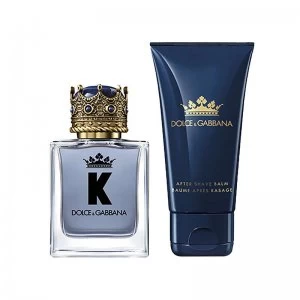 Dolce & Gabbana K Gift Set 50ml Eau de Toilette + 50ml Aftershave Balm