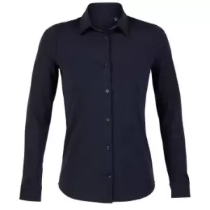 NEOBLU Womens/Ladies Balthazar Jersey Long-Sleeved Shirt (L) (Night Blue)
