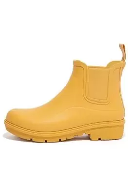 FitFlop Wonderwelly Chelsea Boots - Yellow, Yellow, Size 6, Women