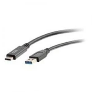 C2G 1.8m (6ft) USB C Cable M/M - USB A 3.0 (3A) - Black
