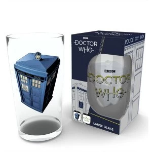 Doctor Who Tardis Large Glass