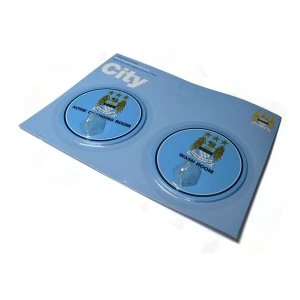 Man City Robe Hook Sign 2 Pack Classic Crest